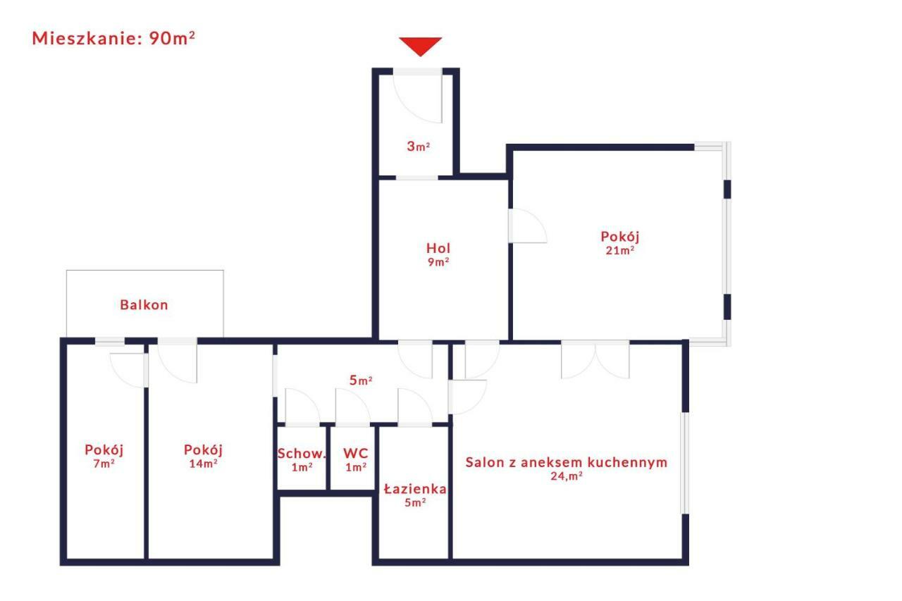 Tenement Apartment 90M2 City Center Kraków Eksteriør billede